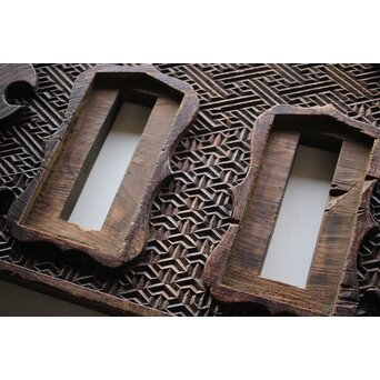 寺院木彫装飾 板額　X464 