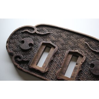 寺院木彫装飾 板額　X464 