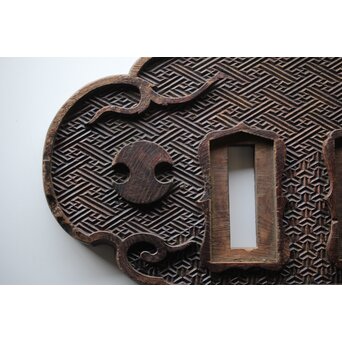 寺院木彫装飾 板額　X464 