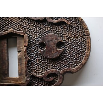 寺院木彫装飾 板額　X464 