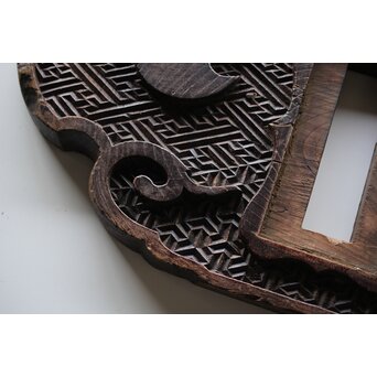 寺院木彫装飾 板額　X464 