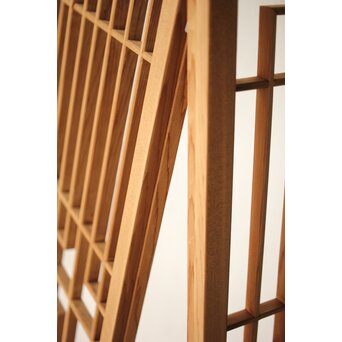 白木麻組子書院 2枚1組　R0410 合わせの部分に凹凸あり