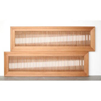 中型 変則筬欄間 2枚1組　R0412