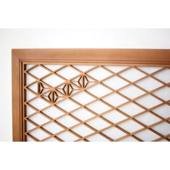 雲竜ガラス 小型組子欄間　R0413 