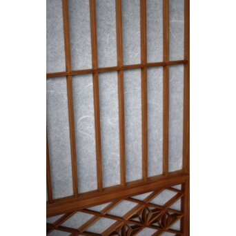 雲竜ガラス 組子書院 2枚1組　R0414 