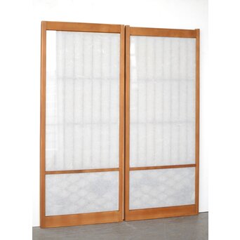 雲竜ガラス 組子書院 2枚1組　R0414 ガラス面