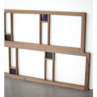 色ガラス欄間 2枚1組　R0415 