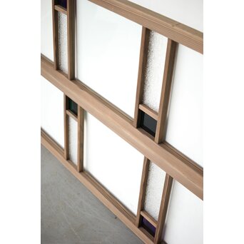 色ガラス欄間 2枚1組　R0415 