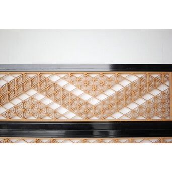 黒枠3種組子欄間 2枚1組　R0416 