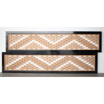 黒枠3種組子欄間 2枚1組　R0416 B面　同じデザインです