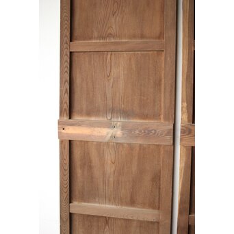 中型欅一枚板門扉一対　W0157 