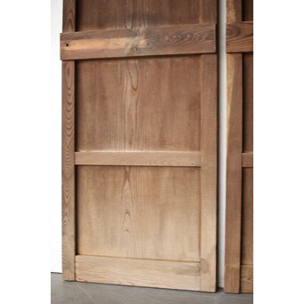 中型欅一枚板門扉一対　W0157 