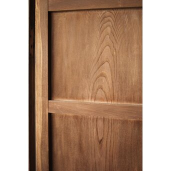 中型欅一枚板門扉一対　W0157 