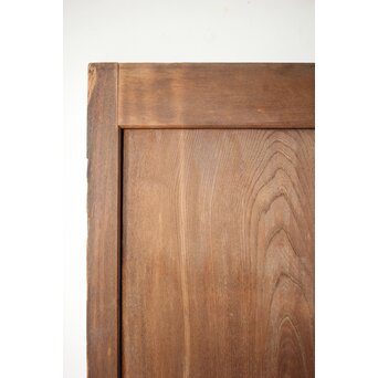 中型欅一枚板門扉一対　W0157 