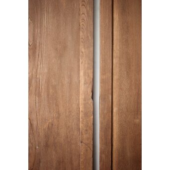 中型欅一枚板門扉一対　W0157 