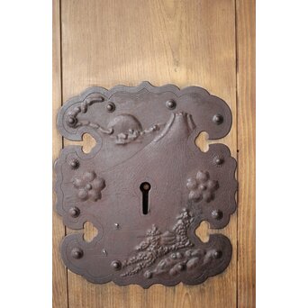 栗の升格子蔵戸　W0158 