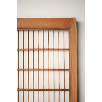 総欅 格子障子戸 2枚1組　L1135 