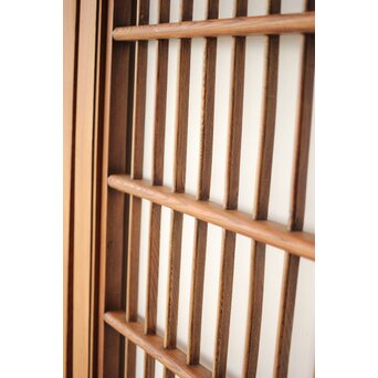 総欅 格子障子戸 2枚1組　L1135 