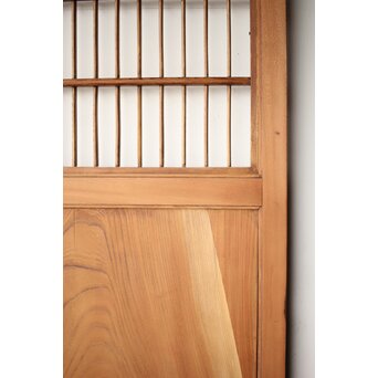 総欅 格子障子戸 2枚1組　L1135 