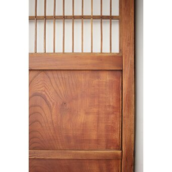 総欅 格子障子戸 2枚1組　L1135 