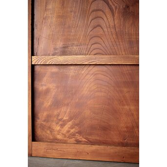 総欅 格子障子戸 2枚1組　L1135 