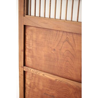 総欅 格子障子戸 2枚1組　L1135 