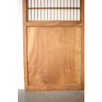 総欅 格子障子戸 2枚1組　L1135 