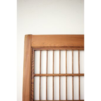 総欅 格子障子戸 2枚1組　L1135 