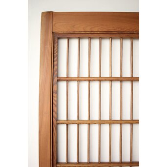 総欅 格子障子戸 2枚1組　L1135 
