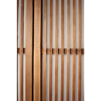 白木 クリアガラス格子戸 2枚1組　L1136 