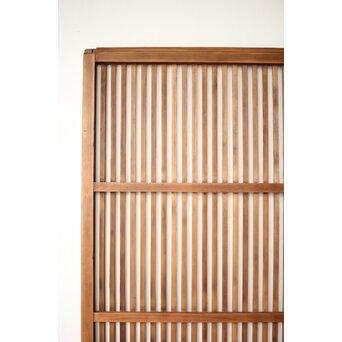 白木 クリアガラス格子戸 2枚1組　L1136 