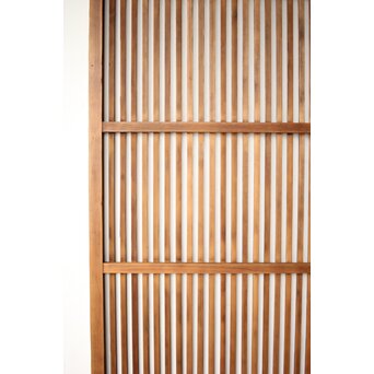 白木 クリアガラス格子戸 2枚1組　L1136 