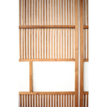 白木 クリアガラス格子戸 2枚1組　L1136 