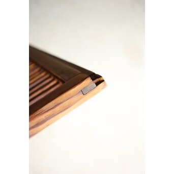 白木 クリアガラス格子戸 2枚1組　L1136 