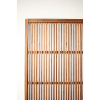 白木 クリアガラス格子戸 2枚1組　L1136 