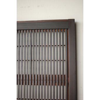 障子枠付 クリアガラス格子戸 4枚1組　L1138Y 