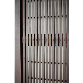 障子枠付 クリアガラス格子戸 4枚1組　L1138Y 