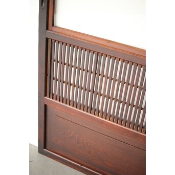 障子枠付 クリアガラス格子戸 4枚1組　L1138Y 