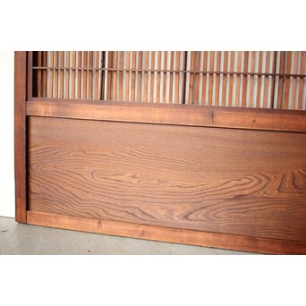 障子枠付 クリアガラス格子戸 4枚1組　L1138Y 