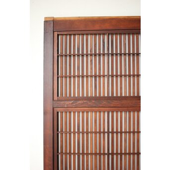 障子枠付 クリアガラス格子戸 4枚1組　L1138Y 