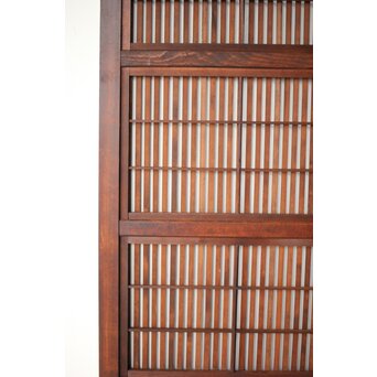 障子枠付 クリアガラス格子戸 4枚1組　L1138Y 