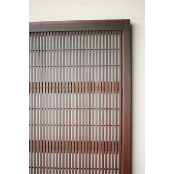 障子枠付 クリアガラス格子戸 4枚1組　L1138Y 