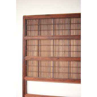 障子枠付 クリアガラス格子戸 4枚1組　L1138Y 