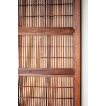 障子枠付 クリアガラス格子戸 4枚1組　L1138Y 