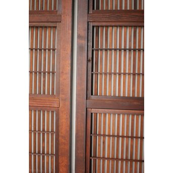 障子枠付 クリアガラス格子戸 4枚1組　L1138Y 