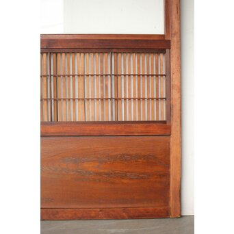 障子枠付 クリアガラス格子戸 4枚1組　L1138Y 