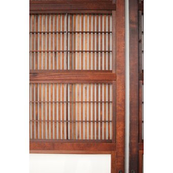 障子枠付 クリアガラス格子戸 4枚1組　L1138Y 