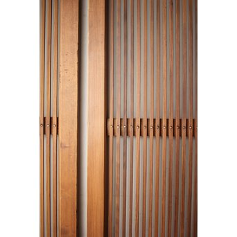 白木極細格子戸 2枚1組　L1139 