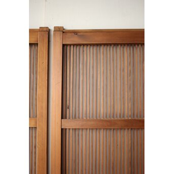 白木極細格子戸 2枚1組　L1139 