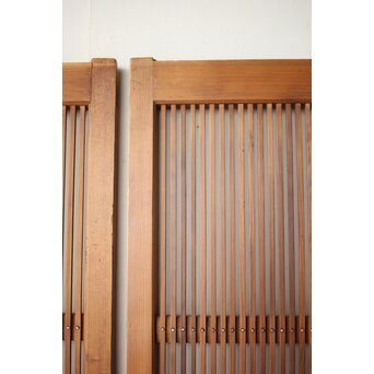 白木極細格子戸 2枚1組　L1139 